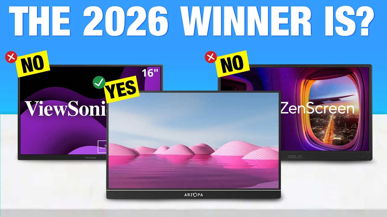 Best Portable Monitors 2026 – Compact, Lightweight & Ultra-Clear Displays!