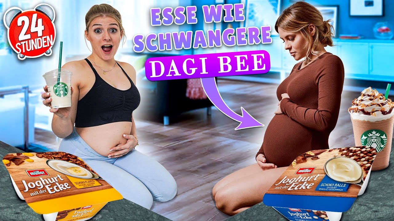 Ich esse 1 Tag lang wie die schwangere Dagi Bee (fast verhungert 😩)