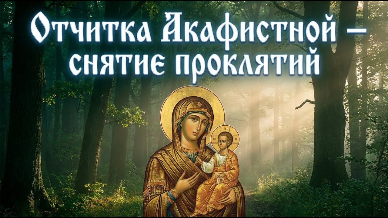 25 января ПОЛНАЯ ОТЧИТКА БОГОРОДИЦЕЙ АКАФИСТНОЙ! ВСЯ ПОРЧА И ПРОКЛЯТЬЯ СНИМУТСЯ!