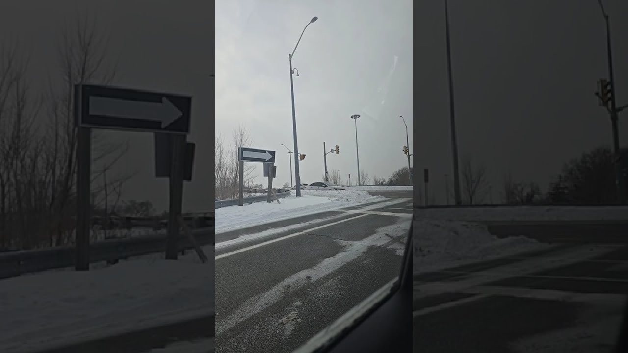 Neve no caminho. 