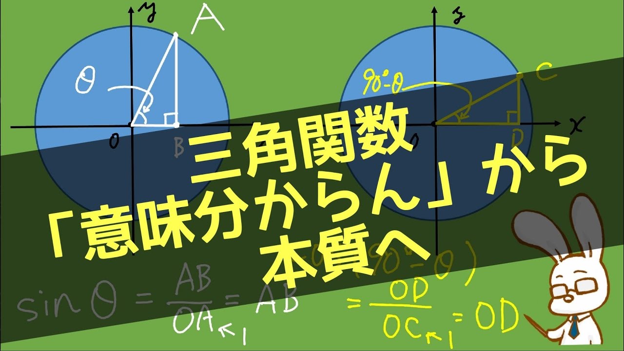 【受験生からの質問】#1 「sin（90°-θ）=cosθって何故ですか？」