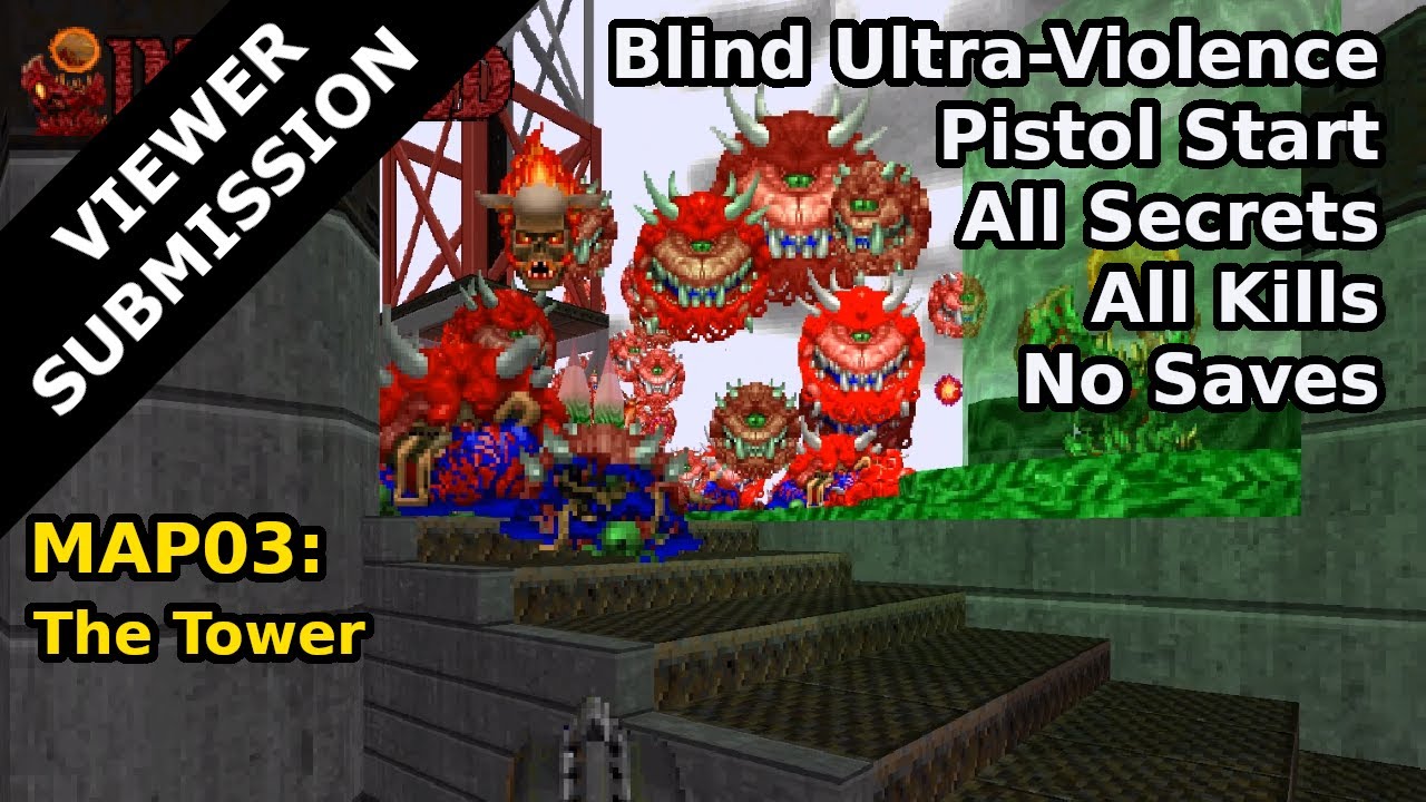Infested - MAP03: The Tower (Blind Ultra-Violence 100%)