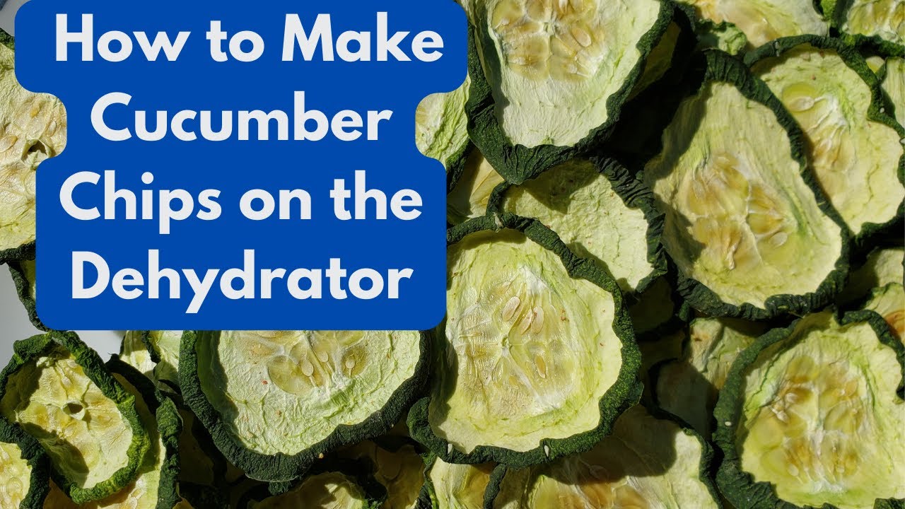 How to Make Cucumber Chips on the Dehydrator
