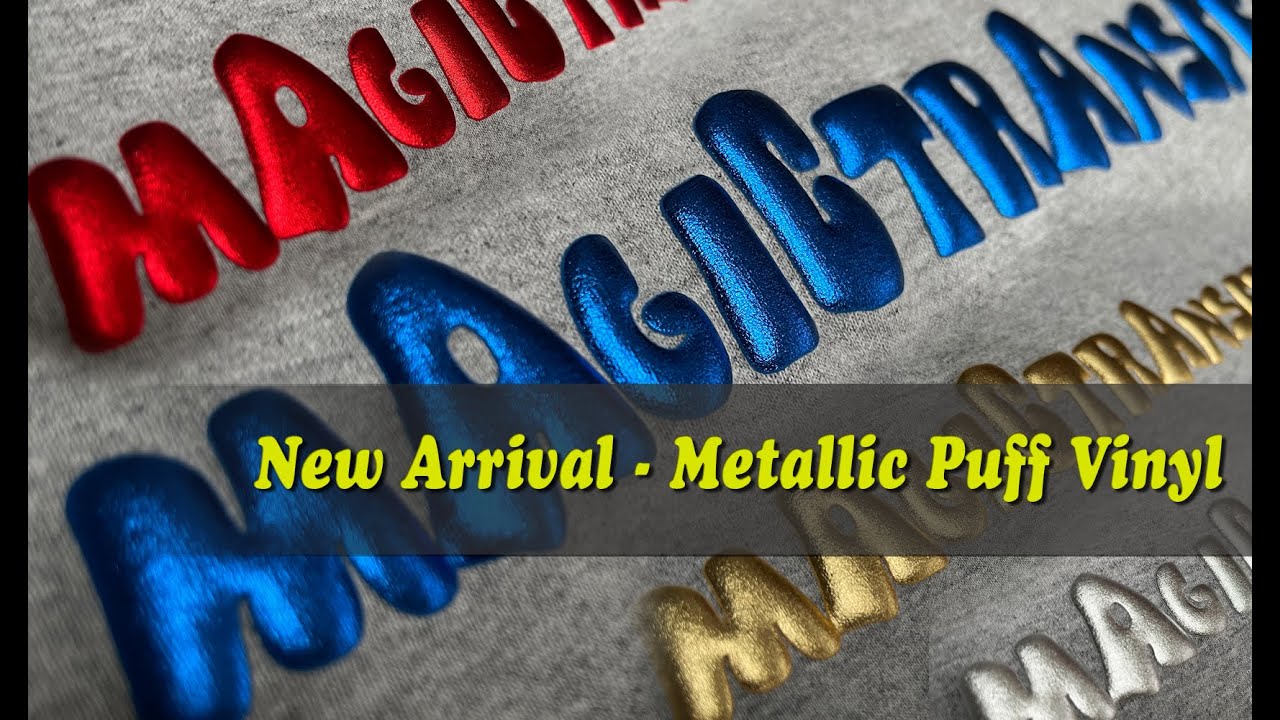 Introducing our latest addition - Metallic Puff Vinyl!