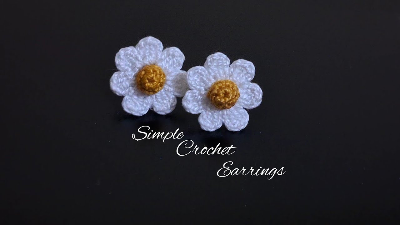SIMPLE AND CUTE CROCHET EARRINGS | EASY TO MAKE | CROCHET