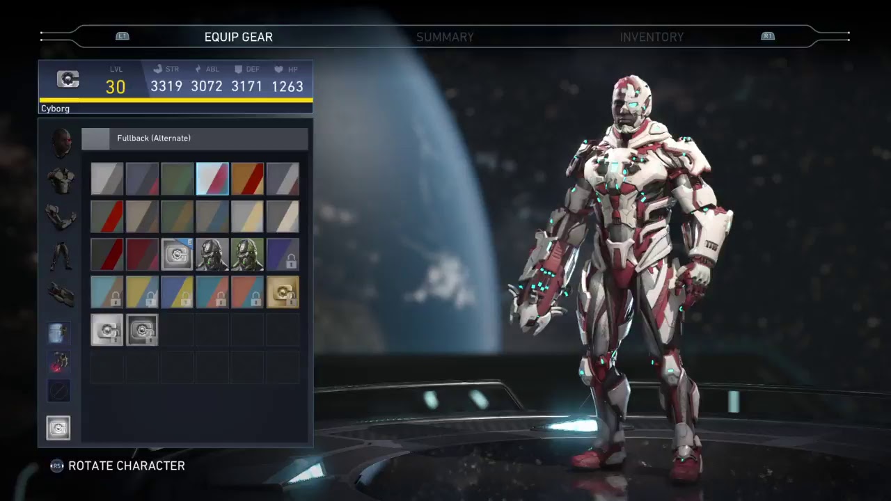 Injustice 2 Level 30 Cyborg NEW Epic Gear, Shader, & Abilities Showcase