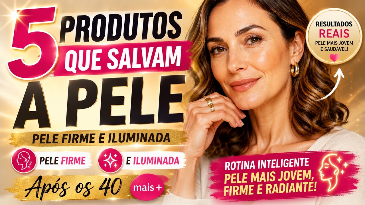 5 Produtos Que Salvam a Pele/ Pele Firme e Iluminada Ap&oacute;s os 40 mais +