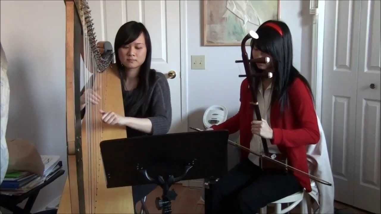 Miracles in December (harp and erhu cover)
