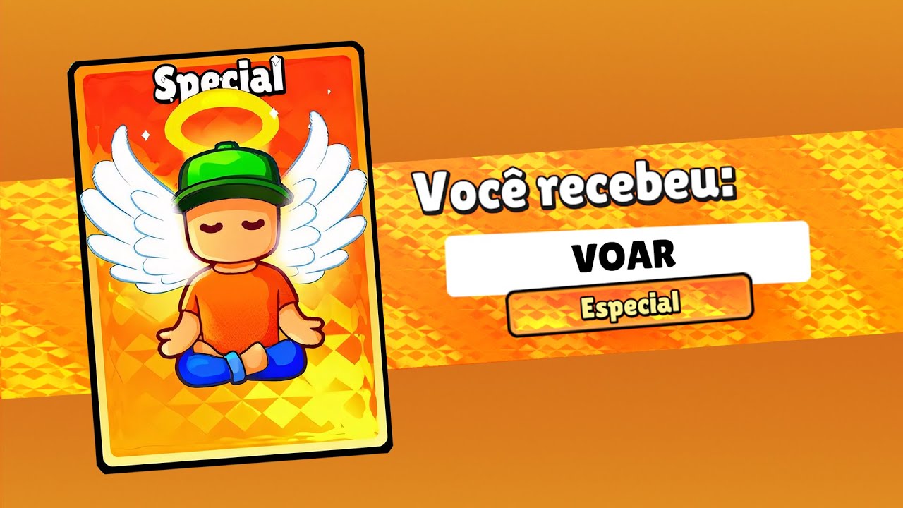 Emote ESPECIAL que te faz VOAR no Stumble Guys