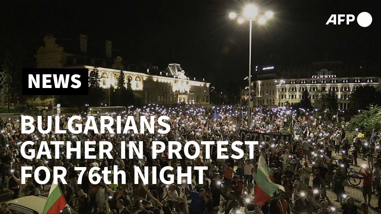 Day 76: Thousands at anti-government protest in Bulgaria | AFP