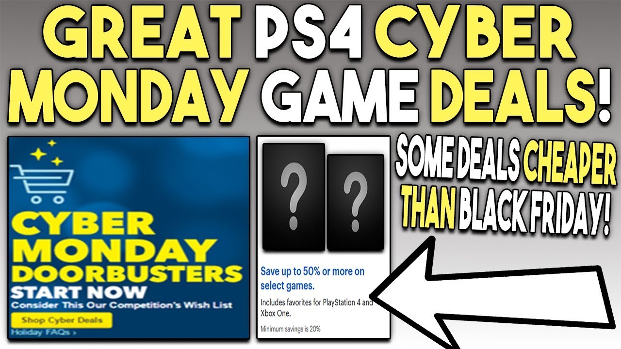 Great PS4 Cyber Monday 2018 Deals! Lots of Games Cheaper Than Black Friday!