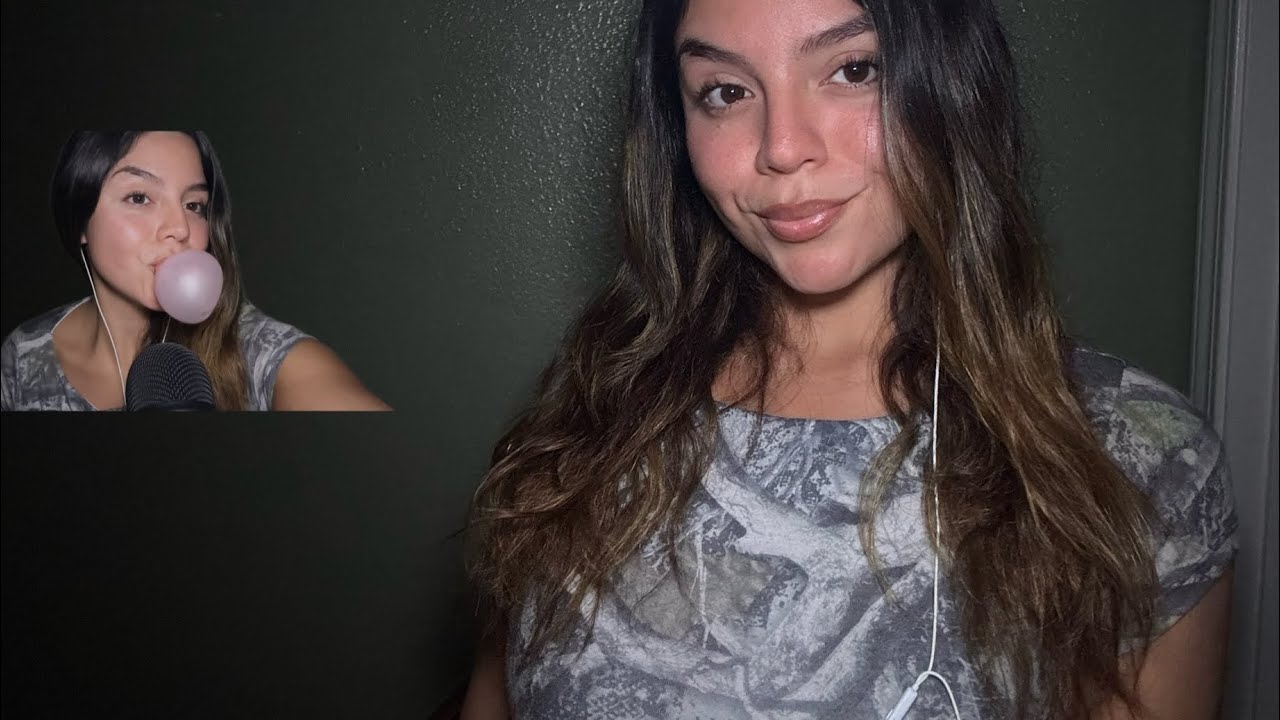 ASMR trying viral candy & intense gum chewing
