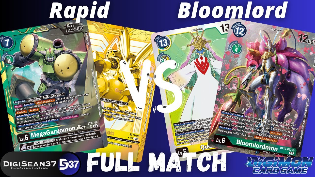 Rapidmon Alliance VS Bloomlordmon | Digimon Card Game | BT15 Exceed Apocalypse