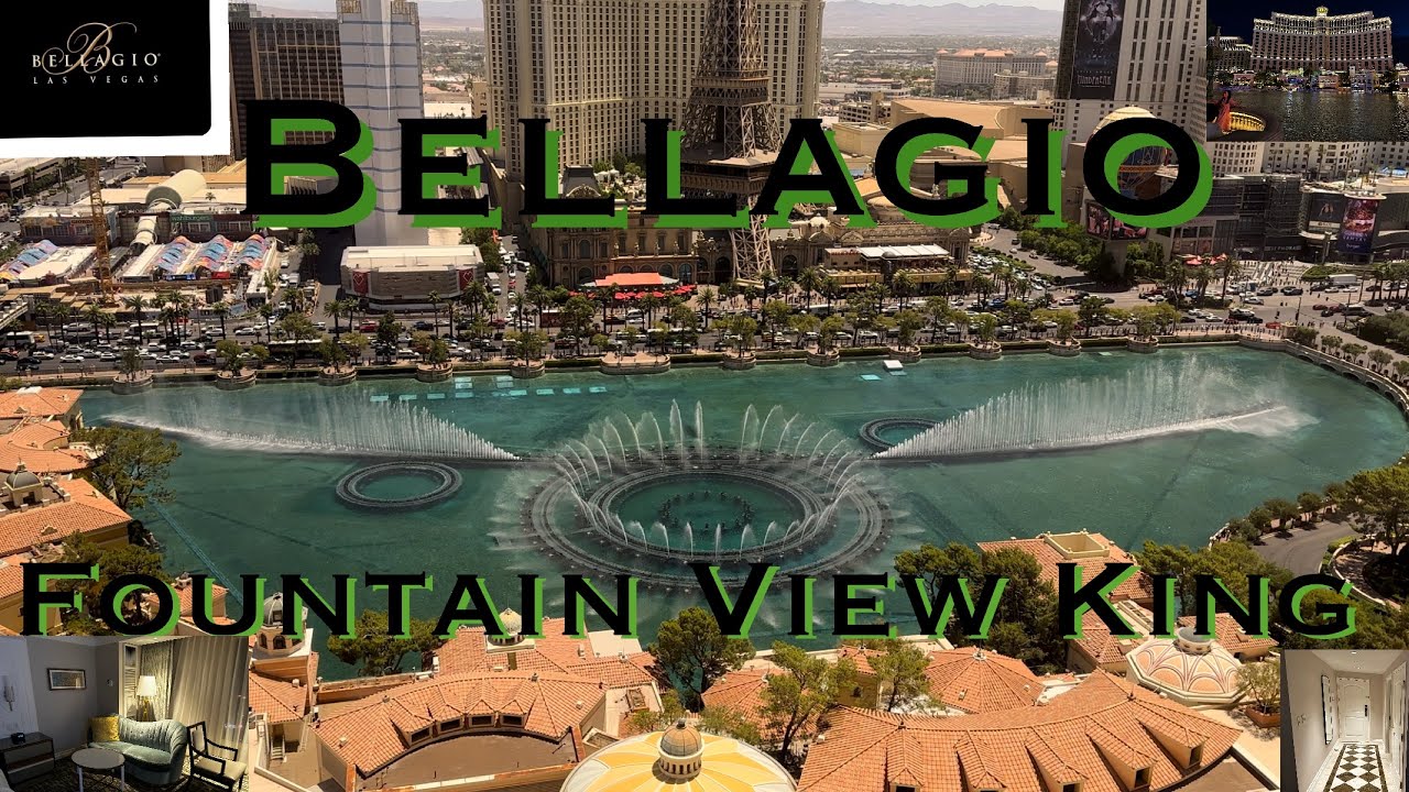 Bellagio Fountain View King Room Tour ￼