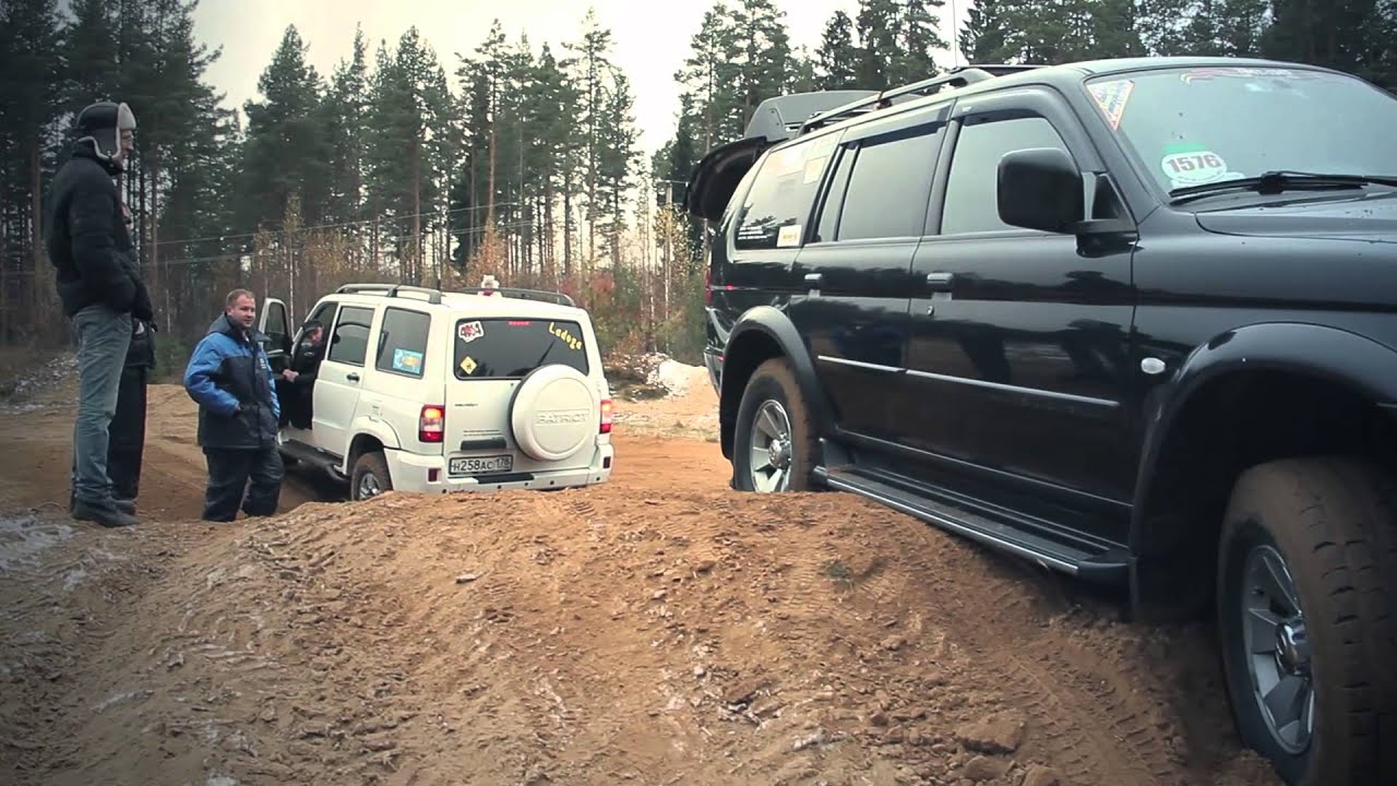 УАЗ Патриот, Duster, Pajero Sport, Frontera на бездорожье.