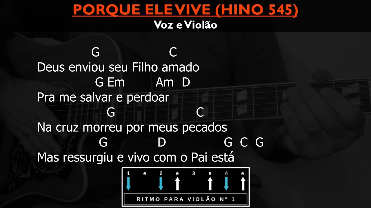 PORQUE ELE VIVE - Hino 545 da Harpa Crist&atilde; 