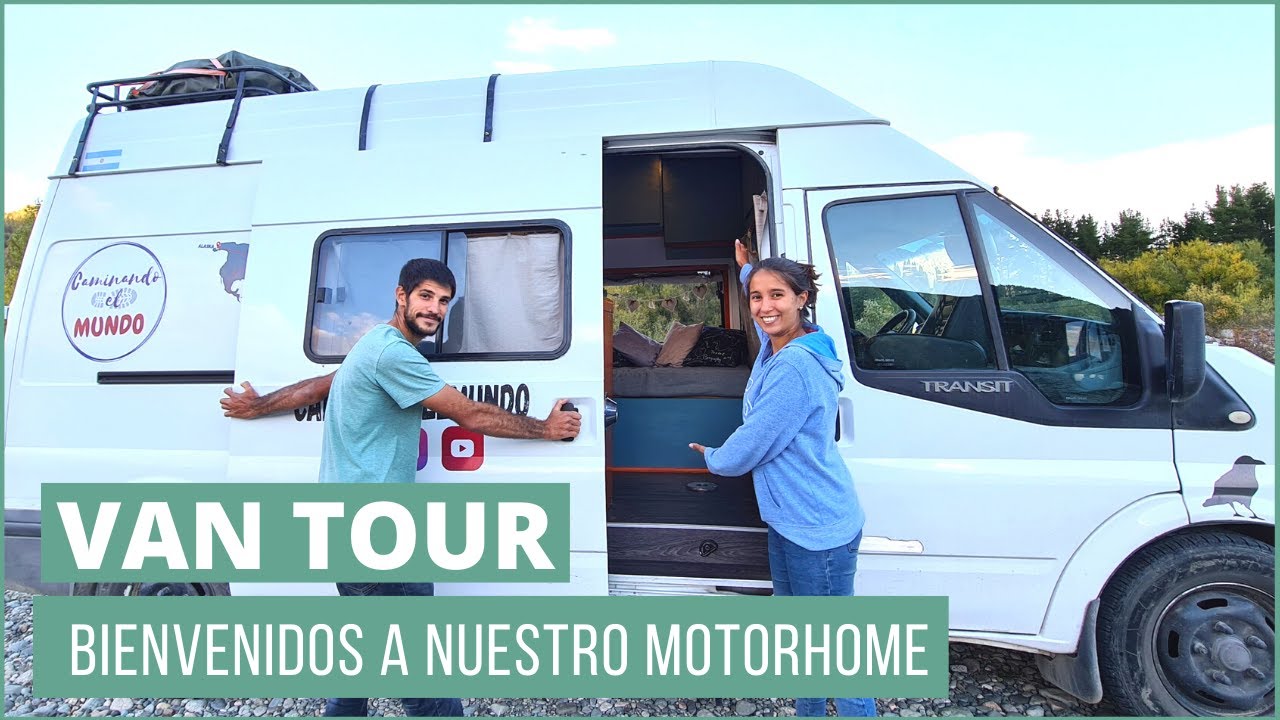 [ 🚐 VAN TOUR 🙌🏽 ] Conocé nuestra FORD TRANSIT MOTORHOME por dentro 😍  | [De Ushuaia a Alaska en 🚐]