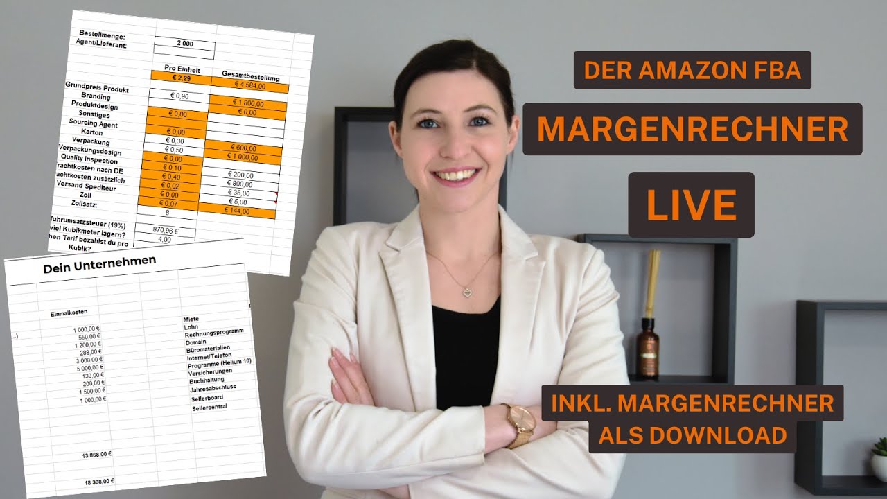 Meistere die Amazon Marge mit unserem kostenlosen Amazon FBA Rechner | Gratis Download!