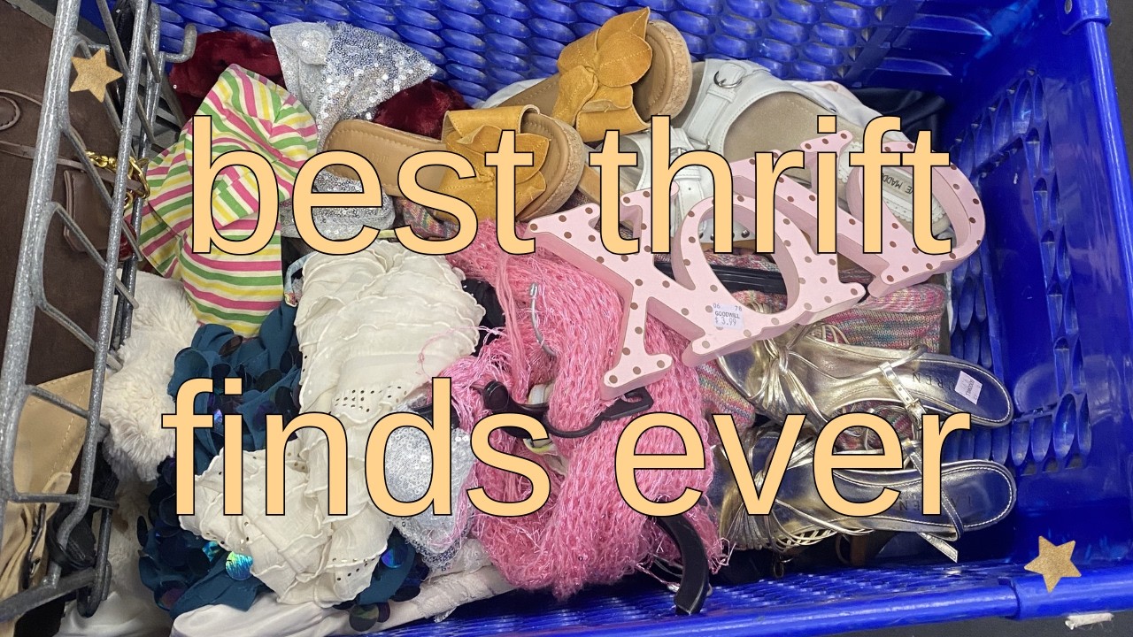 thrift with me for spring °❀.ೃ࿔* (colorful, whimsical, pinterest inspired)