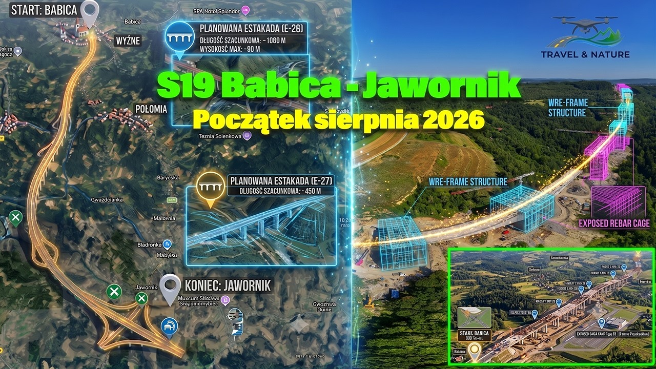 Budowa #S19 Cały odcinek #Babica #Jawornik #Żarnowa Początek sierpnia 2026