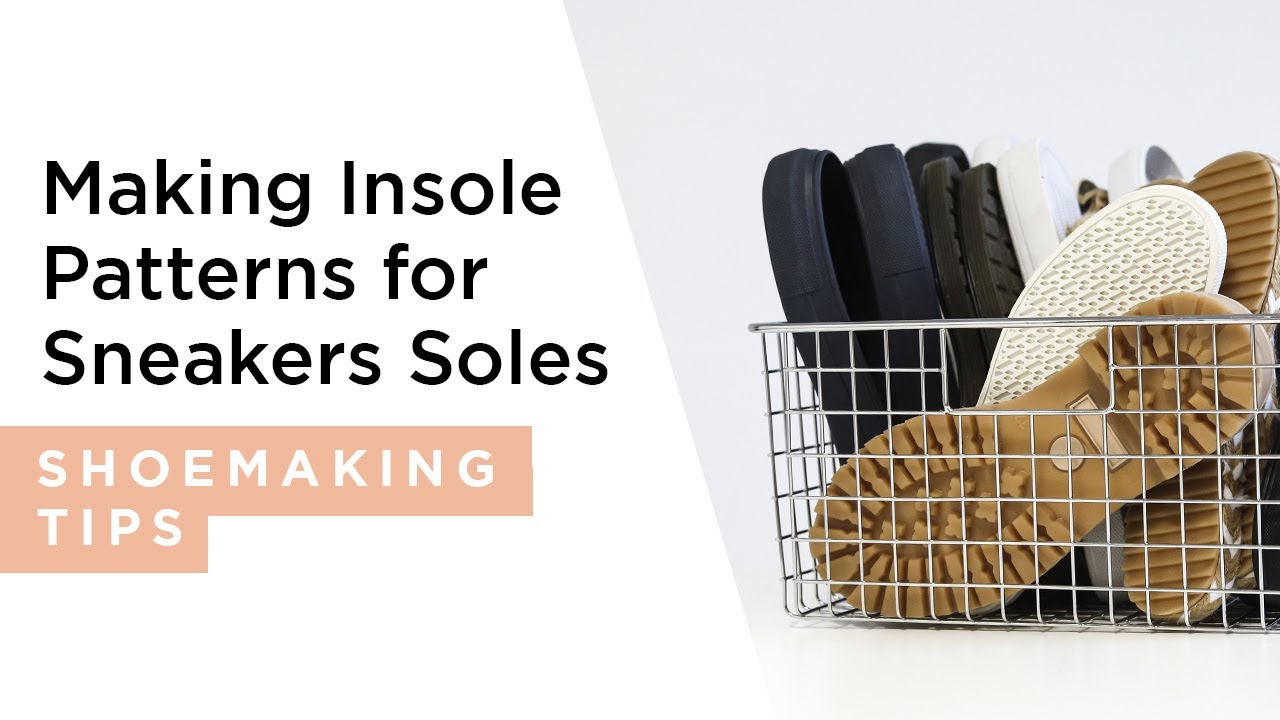 How To Make An Insole Pattern to Fit a Sneaker Sole | HANDMADE | Shoemaking Tutorial