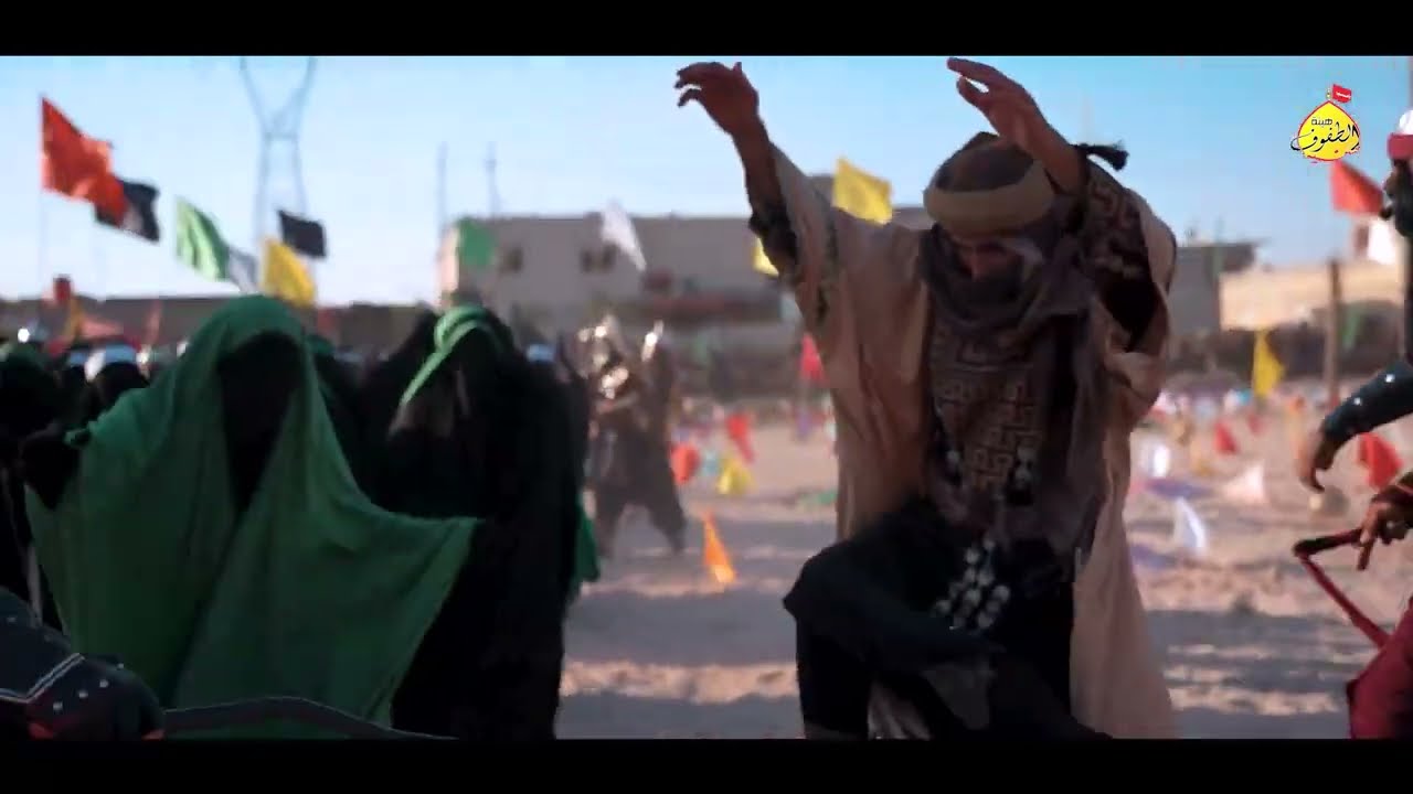 مسير السبايا الذي قدمته هيئة الطفوف الحسينية في ساحة التشابيه ٢٠٢٤م مع ناعي هيئة سيد عقيل الموسوي