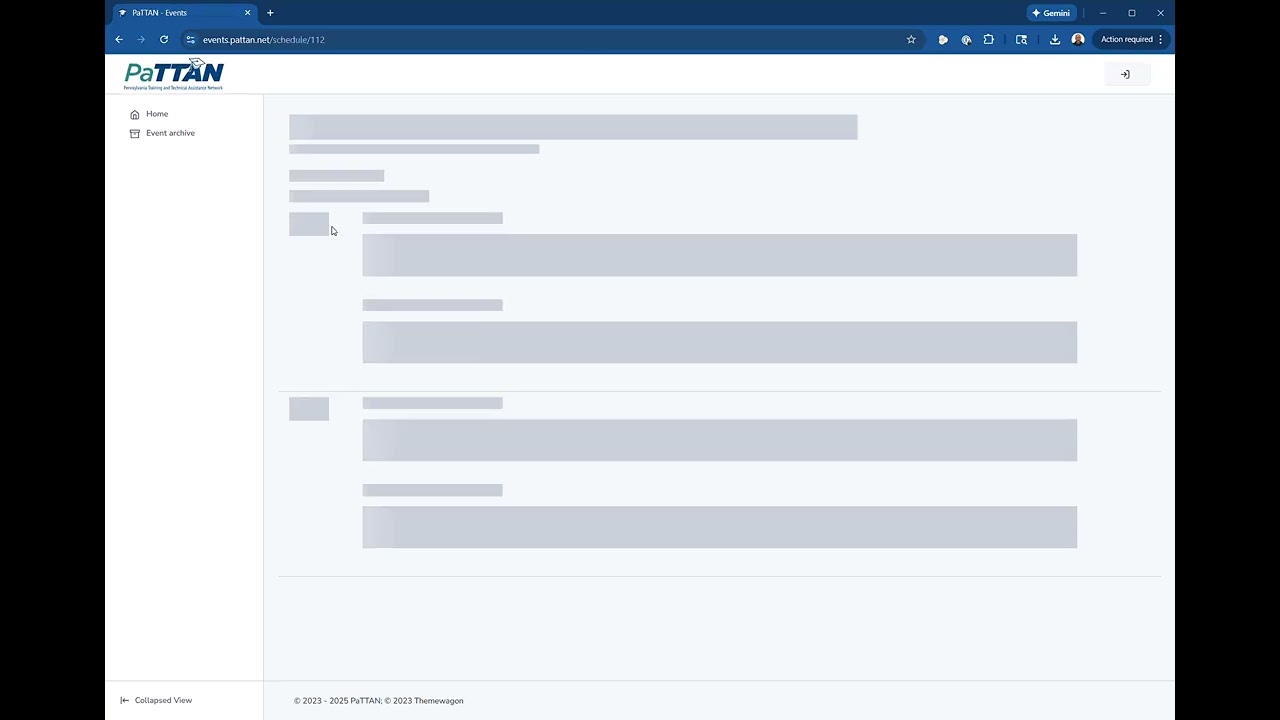 PaTTAN Events   Attendance tasks walkthrough