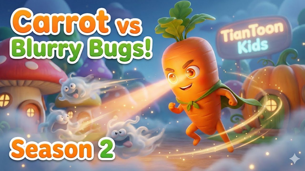 Carrot vs Blurry Bugs 🥕✨ | Healthy Veggies Cartoon for Kids | Season 2 Episode 2
