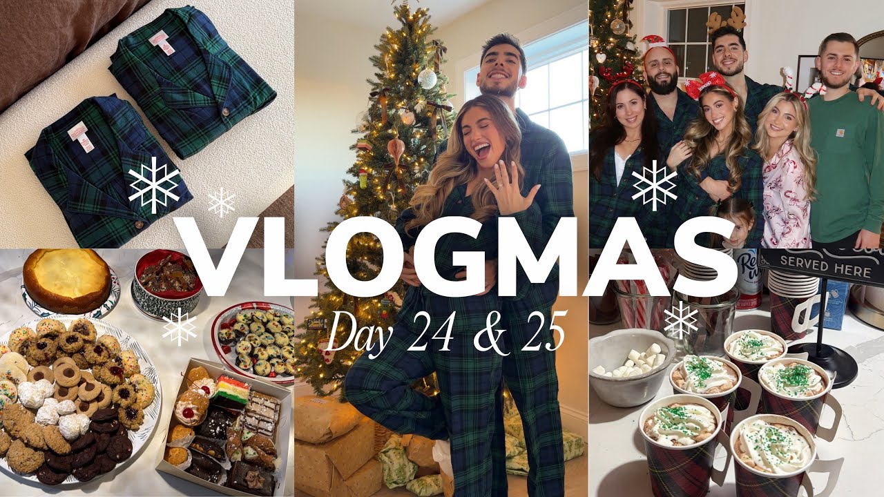 VLOGMAS DAY 24 & 25: hosting xmas eve, christmas morning, opening presents etc.