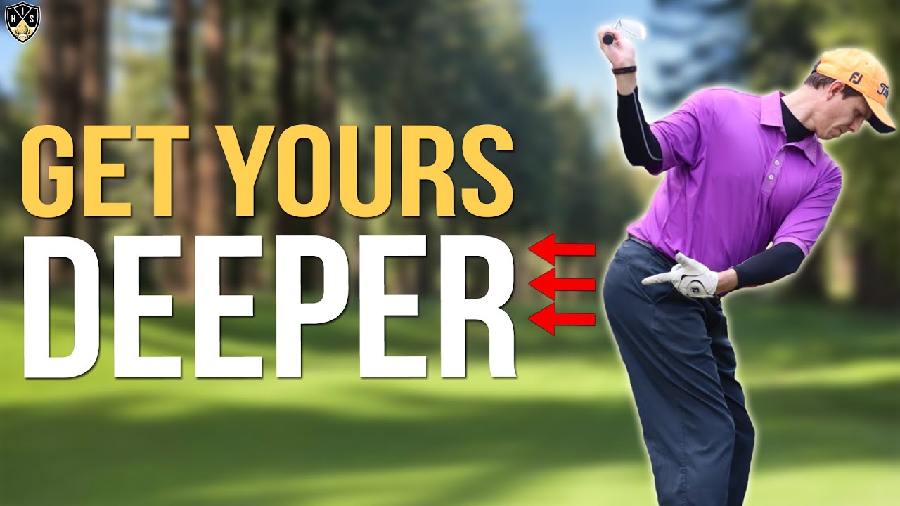 Deep Hip Turn In Backswing ➜ Flush Golf Shots
