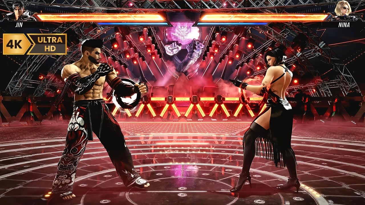 JIN vs NINA - Offline Challenge | TEKKEN 8 | PS5 PRO Enhanced 4K 