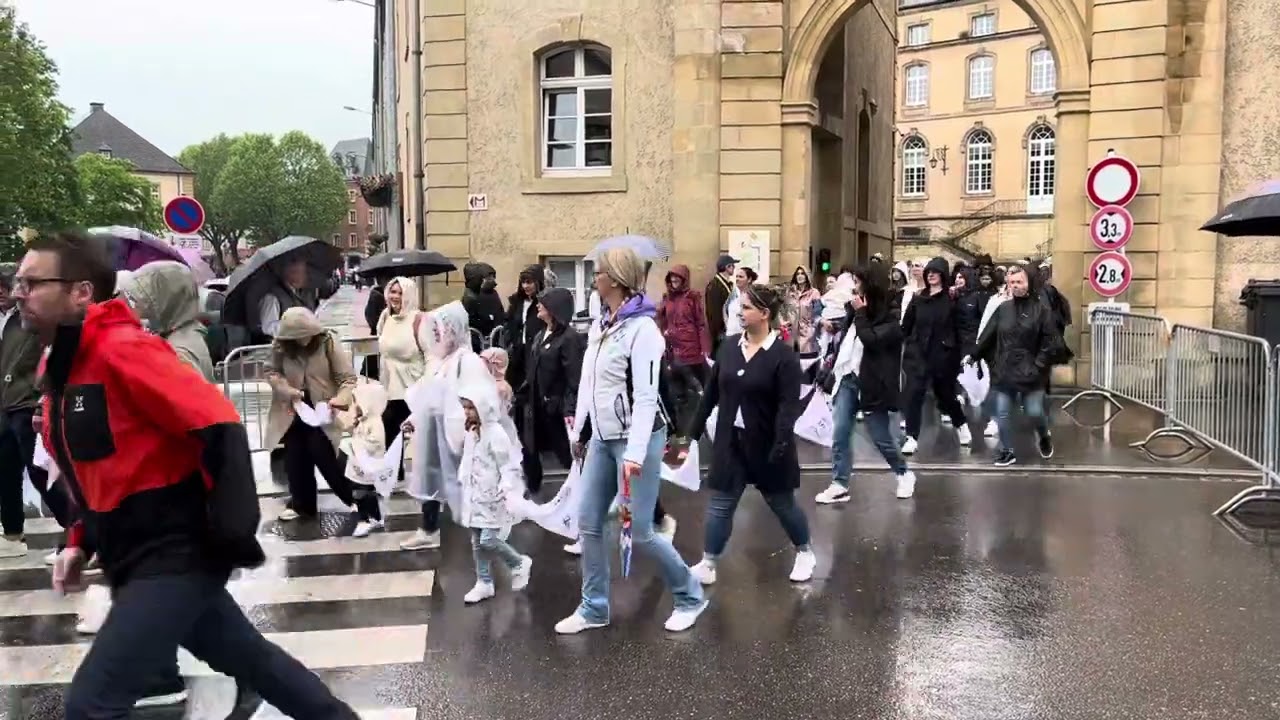Echternacher Springprozession 2024 - Jugendliche springen mit Freude