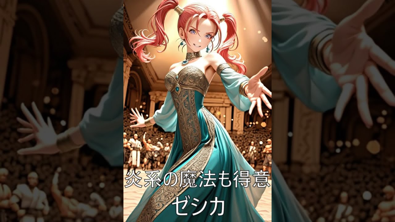 【ドラゴンクエスト　人気キャラ】ゼシカ　#shorts #dq8 #ゼシカ#ショート動画#解説#女性#人気#魔法#スタイル #ai#生成AI
