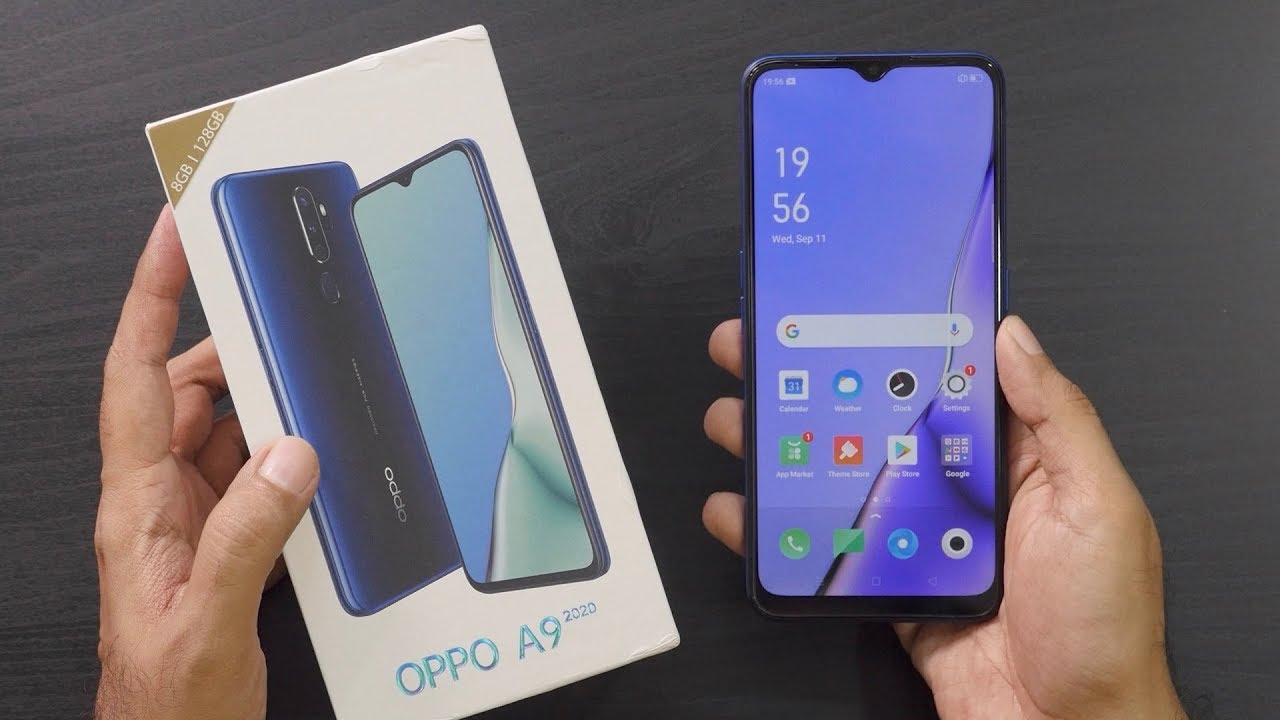 Oppo A9 2020 Quad Camera  Smartphone Unboxing & Overview
