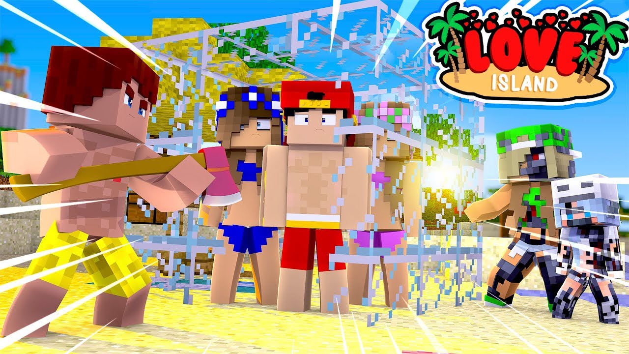 Minecraft LOVE ISLAND - SCUBA STEVE SAVES US BUT THERE IS A NEW EVIL ROBOT!!