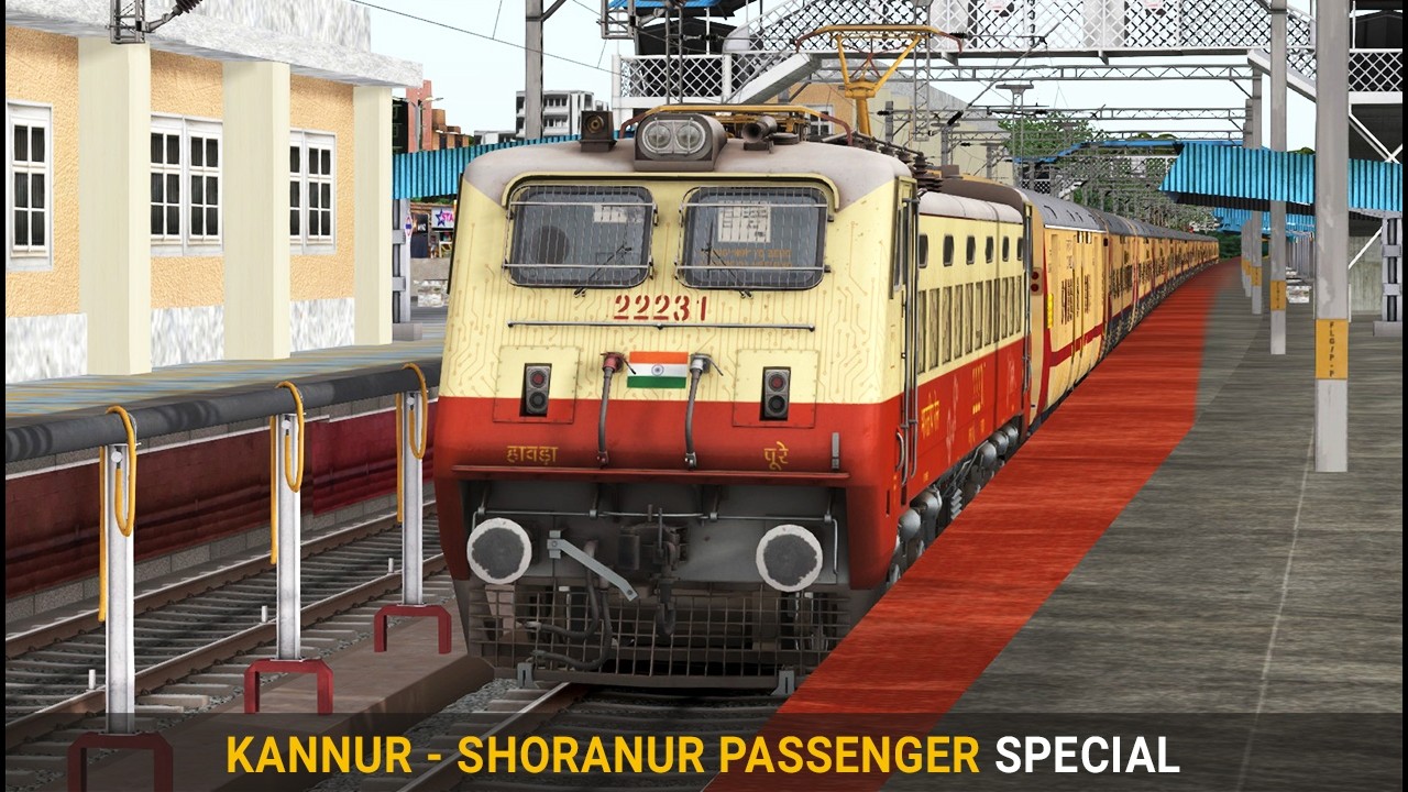 06032 Kannur - Shoranur Passenger Special | Train Simulator | Indian Train | Rail Road Games