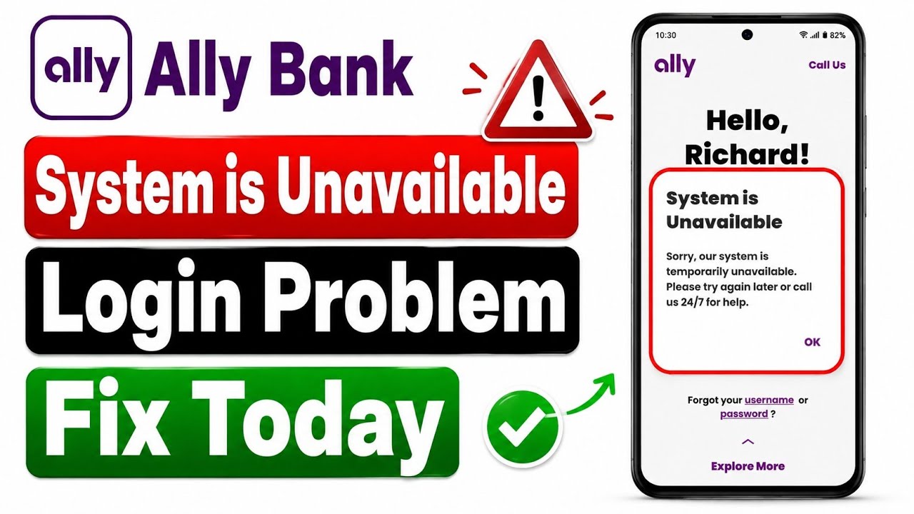 Ally Bank System is Unavailable Problem | Ally Bank Server Down Login Problem Fix Today | Ally Bank