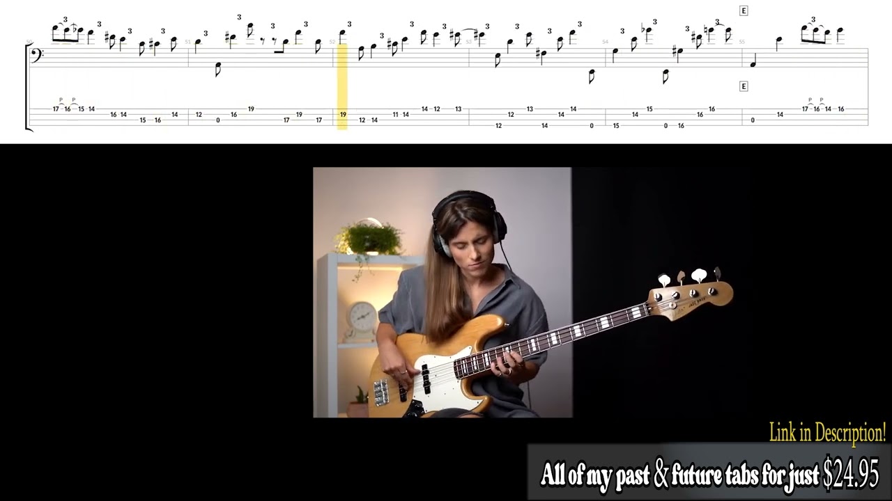 Kinga Glyk-Tears in Heaven-Bass Solo-Bass Transcription/Tab