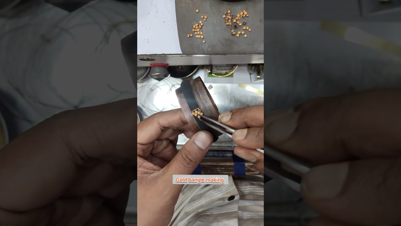 Gold bangles Making Process #goldjewellery #makingjewellery #banglemaking #making