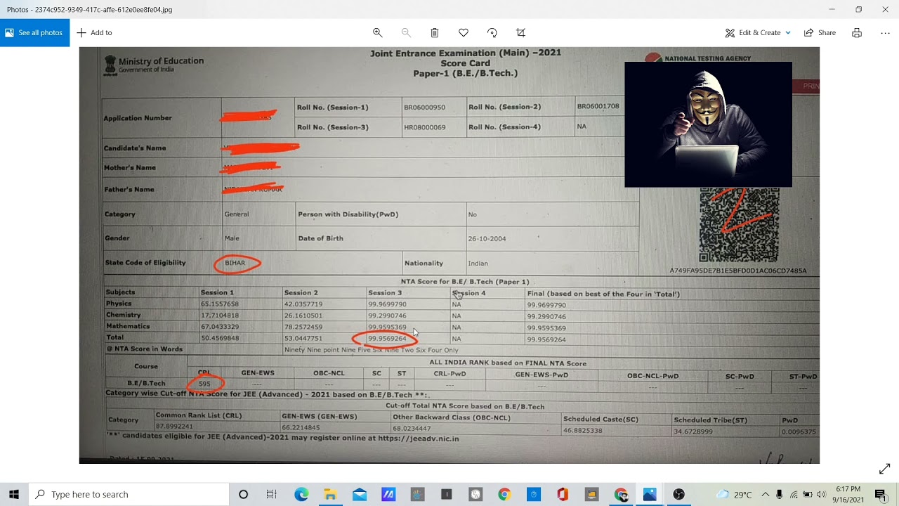 JEE Mains 2021 Result SCAM !! NTA withholds result of 20 candidates