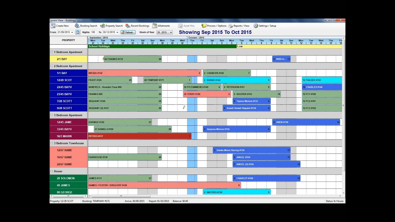 REI Master Bookings - Agents