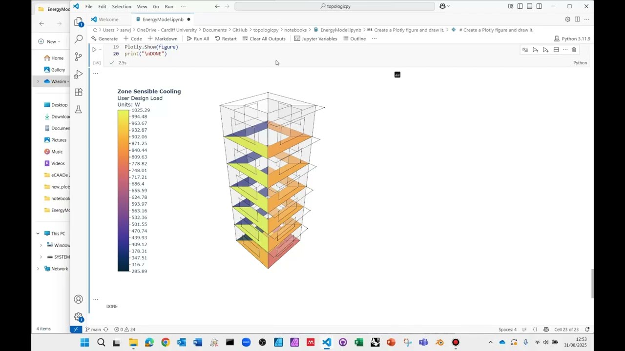 Energy Analysis in topologicpy