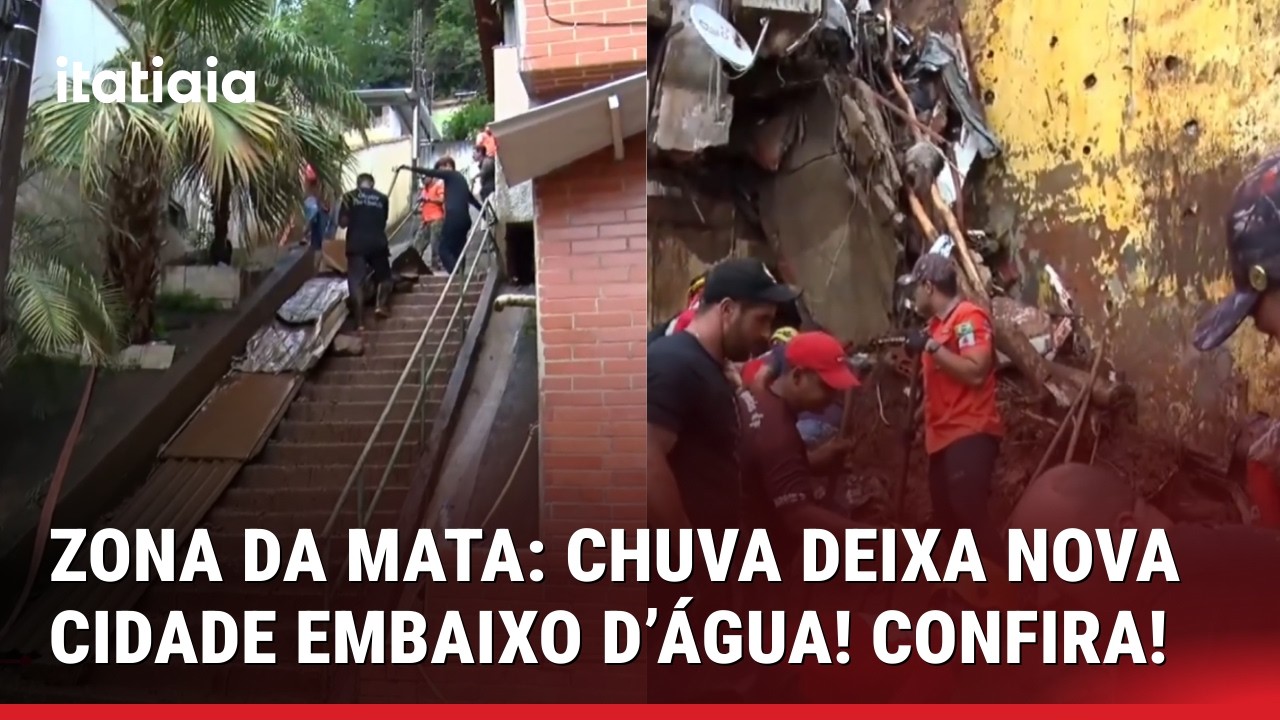 ZONA DA MATA: CATAGUASES FICA EMBAIXO D'ÁGUA APÓS MAIS DE 100 MILÍMETROS DE CHUVA EM UMA HORA