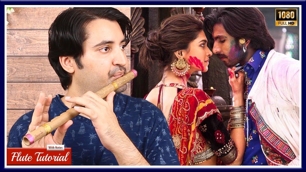 Laal Ishq Flute Tutorial with notes (Full Song)