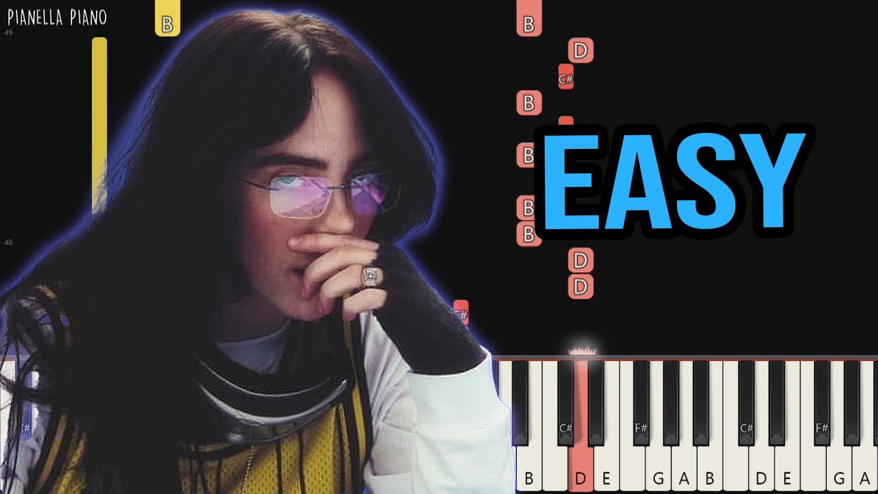 Billie Eilish - The Diner | EASY Piano Tutorial by Pianella Piano