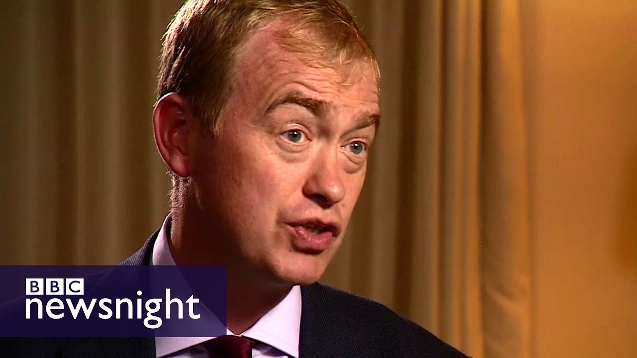 Allegra Stratton meets Lib Dem leader Tim Farron - Newsnight