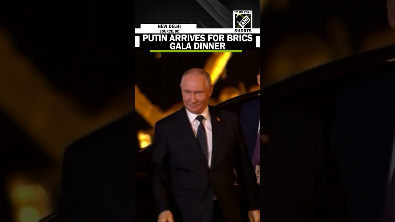 Russian Prez Putin arrives for GALA Dinner at Bharat Mandapam on 1st day of 18th India BRICS Summit