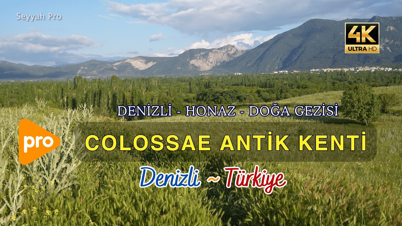 Denizli Honaz Colossae Antik Kenti İzleri  4K Profesyonel Çekim