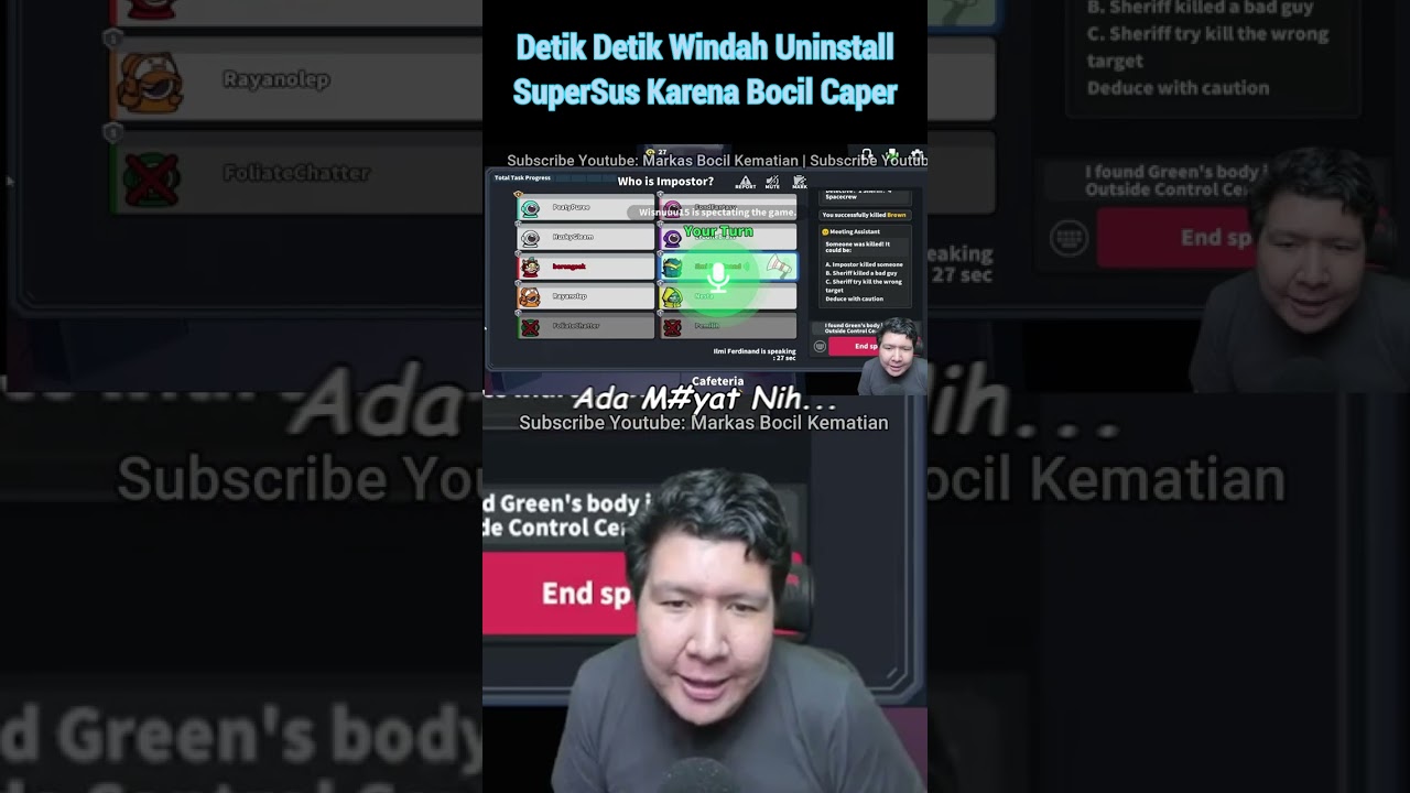 Detik Detik Windah Uninstall SuperSus Karena Bocil Caper #supersus #shorts