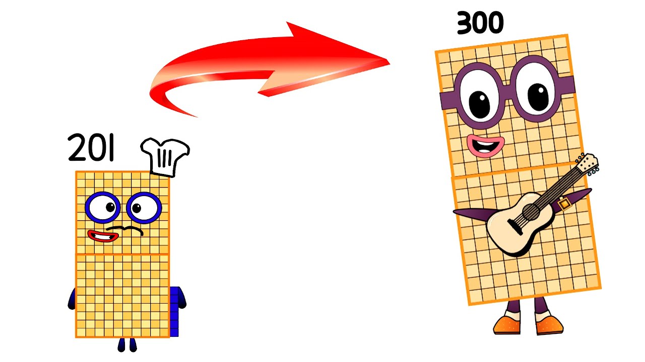 Numberblocks Band 201 to 300 All Sounds